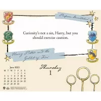 Harry Potter stolní denní trhací kalendář 2023 - ukázka stránky