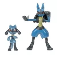 Pokémon Select Action Figures 2-Pack Evolution Riolu, Lucario