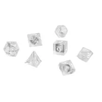 UltraPro Eclipse Acrylic RPG Dice Set (11ct) - Arctic White