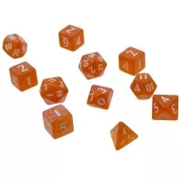 UltraPro Eclipse Acrylic RPG Dice Set (11ct) - Pumpkin Orange