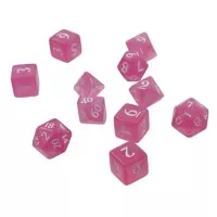 UltraPro Eclipse Acrylic RPG Dice Set (11ct) - Hot Pink