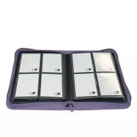 Fialové album na karty UltraPro Vivid 4-Pocket Zippered PRO-Binder