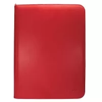 Vivid 9-Pocket Zippered PRO-Binder Red - přední strana