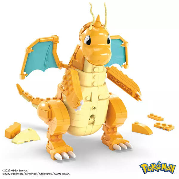 Pokémon figurka Dragonite - stavebnice MEGA Construx 19 cm