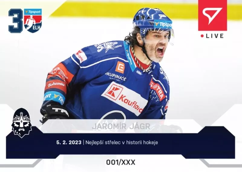 Hokejové karty Tipsport ELH 2022-2023 - L-087 Jaromír Jágr