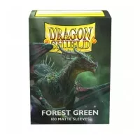 Matné obaly na karty Dragon Shield tmavě zelené barvy