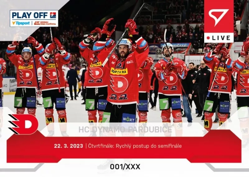 Hokejová karta Tipsport ELH 2022-2023 - L-108 HC Dynamo Pardubice