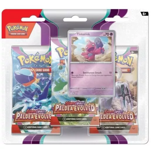 Pokémon Paldea Evolved 3 Pack Blister - Tinkatink