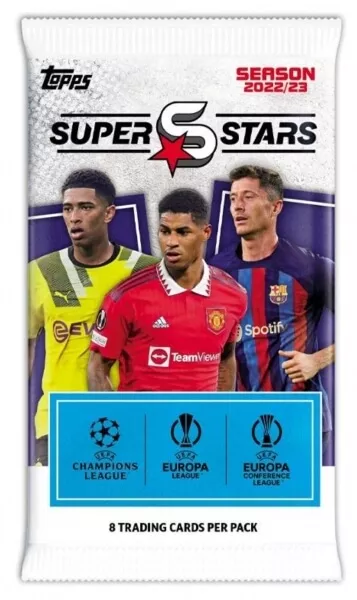 Futbalové karty Topps 2022-2023 UEFA Superstars balíček