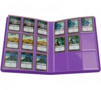 Album na karty Gamegenic Casual 18-Pocket Purple s kartami