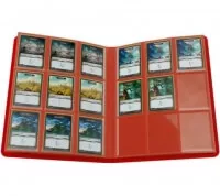 Album na karty Gamegenic Casual 18-Pocket Red s kartami