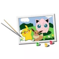 Pokémon - kompletní sada na malování podle čísel pro děti