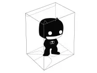 Box Ultimate Guard na klasické Funko POP! figurky - ilustrace s vloženou figurkou
