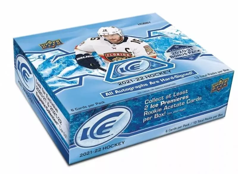 2021-22 NHL Upper Deck Ice Hockey Hobby Box - hokejové karty