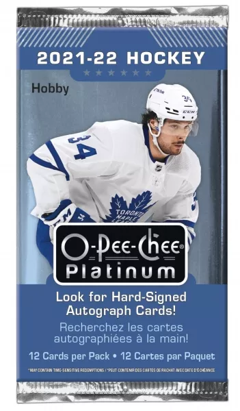 2021-2022 NHL UD O-Pee-Chee Platinum Hobby Balíček - hokejové karty