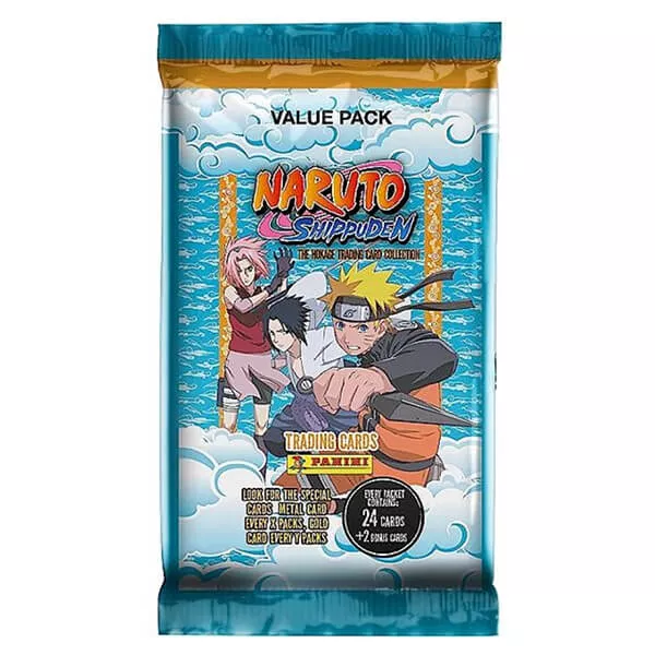 Naruto karty - Naruto Shippuden Hokage Trading Cards Value Pack (26 kariet)