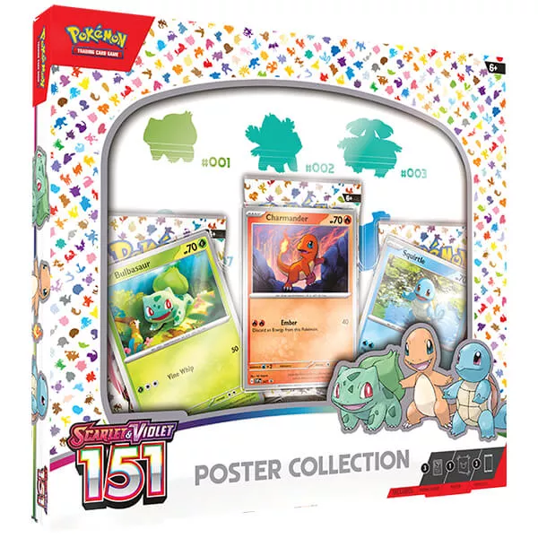 Pokémon Scarlet & Violet 151 Poster Collection (plagát, 3x booster, 3x promo karta)
