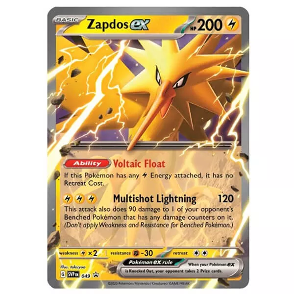 Pokémon JUMBO karta 151 Zapdos ex 