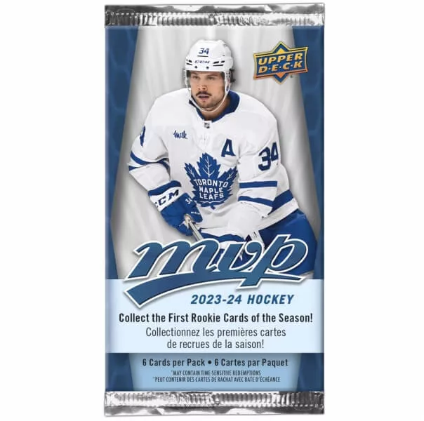 2023-24 NHL Upper Deck MVP Gravity feed balíček - hokejové karty