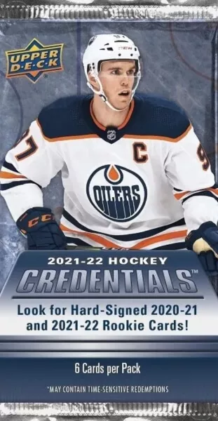 2021-2022 NHL Upper Deck Credentials Hockey Hobby Balíček