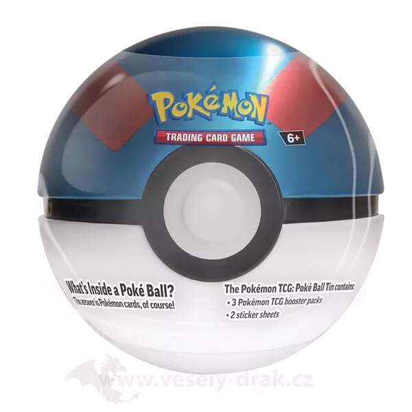 Pokémon plechovka Pokéball Tin 2023 - Great Ball