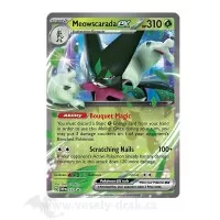 Karta z Pokémon plechovky Meowscarada ex