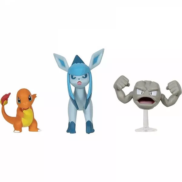 Pokémon akčné figúrky Charmander, Glaceon, Geodude 5 - 8 cm
