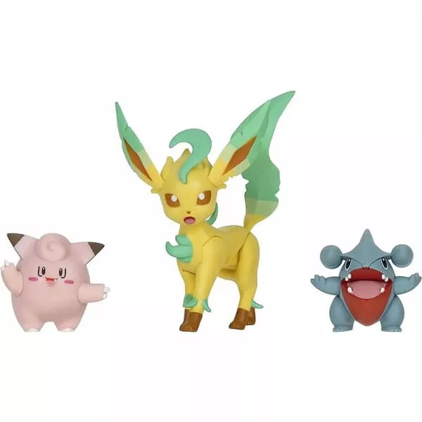 Pokémon akčné figúrky Clefairy, Gible, Leafeon 5 - 8 cm