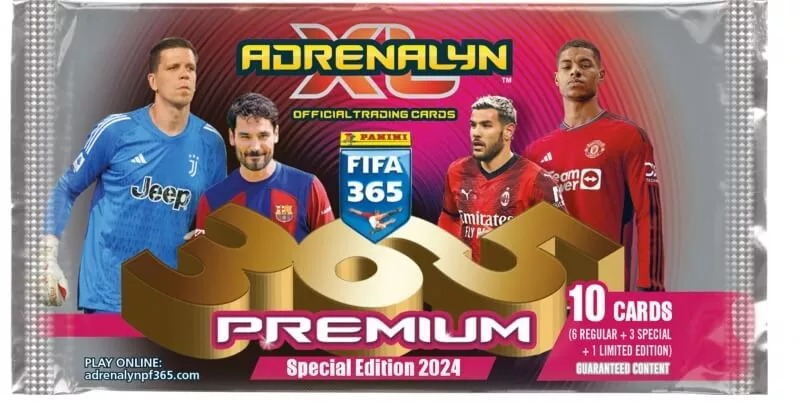 Futbalové karty Panini FIFA 365 2023/2024 Adrenalyn - Premium balíček