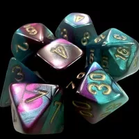 Sada 7 mini kostek Chessex Gemini Polyhedral