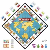 Rodinná hra Monopoly s mazací herní deskou