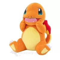 Sedící, veselý plyšák Charmander