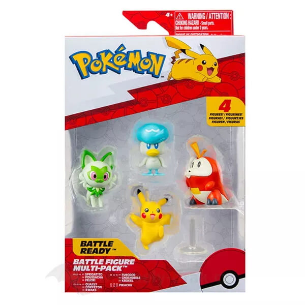 Pokémon akčné figúrky Fuecoco, Quaxly, Sprigatito, Pikachu 5 cm