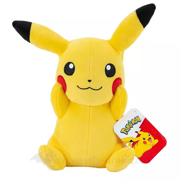 Pokémon plyšák Pikachu (sediaci) 20 cm