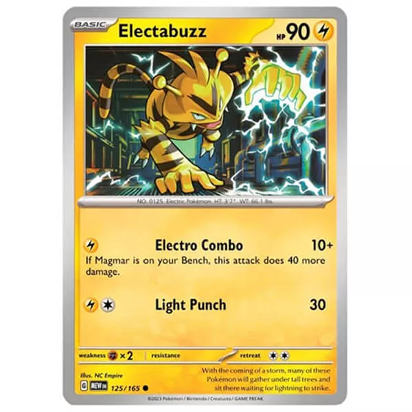 Pokémon karta Electabuzz 151
