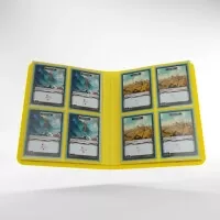 Album na karty Gamegenic Casual 8-Pocket Yellow - otevřené album s kartami Standard Size
