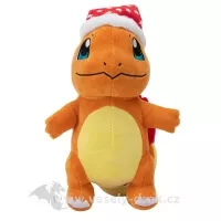 Pokémon plyšák Charmander s vánoční čepicí