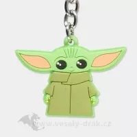 Detail gumové klíčenky The Mandalorian - Baby Yoda
