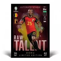 EURO 2024 Topps Match Attax Raw Talent Limited Edition Doku