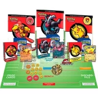 Hra Pokémon Battle Academy 2024 obsahuje 3 hotové herní balíčky
