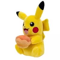 Pokémon plyšák Pikachu s Pecha Poké Puff (Orange) - 20 cm