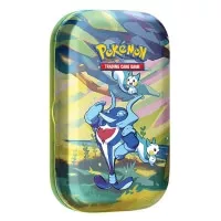 Malá plechovka Pokémon se 2 balíčky karet - Palafin a Pachirisu