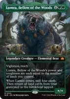 Magic the Gathering Bloomburrow karta Lumra, Bellow of the Woods