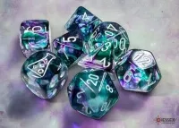 Sada kostek Chessex Nebula FlouriteWhite Polyhedral 7-Die Set + Bonus Die 2