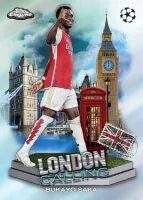2023-2024 Topps Chrome UEFA Club Competition Hobby karta Bukayo Saka