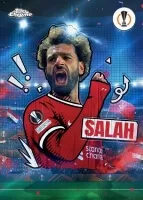 2023-2024 Topps Chrome UEFA Club Competition Hobby karta Salah