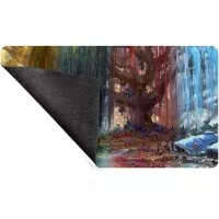 Hraci podlozka Magic the Gathering - Bloomburrow - Season Lands Three Tree City (Four Seasons) prehnuta