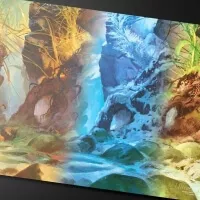 Hraci podlozka Magic the Gathering - Bloomburrow - Season Lands Swamp (Four Seasons) umelecka