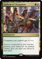 Magic the Gathering Foundations karta Anthem of Champions