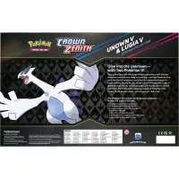 Zadní strana dárkového boxu Pokémon TCG Unown V &amp; Lugia V Special Collection